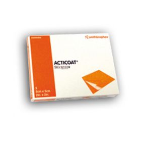 Acticoat Antimicrobial barrier dressings 5cm x 5cm [Pack of 5] 
