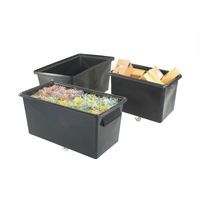 TAPERED RECYCLING CONTAINER BLK