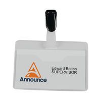 VISITOR NAME BADGE 60X90MM PACK25