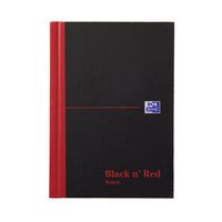 BLACK N RED RULED NOTEBOOKS A6 PK5