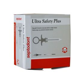 Septodont Ultra Safety Plus Single Use Sterile Injectable 2.2ML Device 30G Short X 25MM [Pack of 100] 