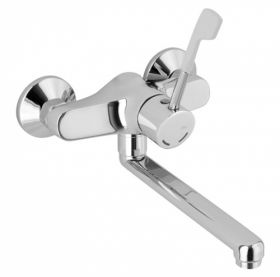 Ability Lever Wall Mounted Kitchen Tap [Pack of 1]