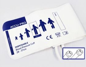 Accu-PRO NIBP Cuff, Disposable, Double Tube, F Subminiature, Adult (Box of 20)
