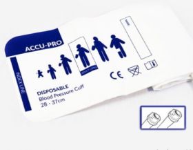 Accu-PRO NIBP Cuff, Disposable, Double Tube, F Subminiature, Adult XL (Box of 20)