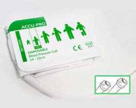 Accu-PRO NIBP Cuff, Disposable, Double Tube, F Subminiature, Child (Box of 20)