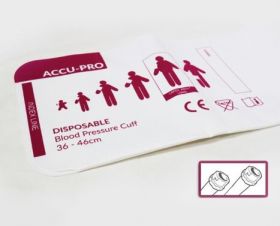 Accu-PRO NIBP Cuff, Disposable, Double Tube, F Subminiature, Large Adult XL (Box of 20)