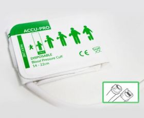 Accu-PRO NIBP Cuff, Disposable, Double Tube, Mated Subminiature, Child (Box of 20)