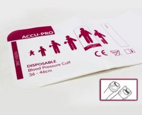 Accu-PRO NIBP Cuff, Disposable, Double Tube, Mated Subminiature, Large Adult XL (Box of 20)