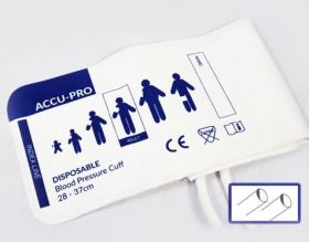 Accu-PRO NIBP Cuff, Disposable, Double Tube, No Connectors, Adult (Box of 20)