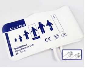 Accu-PRO NIBP Cuff, Disposable, Double Tube, Screw, Adult (Box of 20)