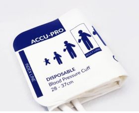 Accu-PRO NIBP Cuff, Disposable, Double Tube, Screw, Adult XL (Box of 20)
