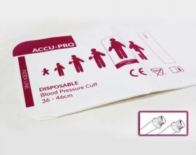 Accu-PRO NIBP Cuff, Disposable, Double Tube, Screw, Large Adult XL (Box of 20)