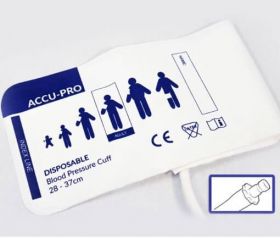 Accu-PRO NIBP Cuff, Disposable, Single Tube, Bayonet, Adult (Box of 20)