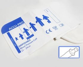 Accu-PRO NIBP Cuff, Disposable, Single Tube, Bayonet, Small Adult (Box of 20)