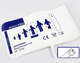 Accu-PRO NIBP Cuff, Disposable, Single Tube, F Subminiature, Adult (Box of 20)
