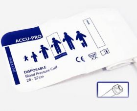 Accu-PRO NIBP Cuff, Disposable, Single Tube, F Subminiature, Adult XL (Box of 20)