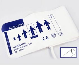 Accu-PRO NIBP Cuff, Disposable, Single Tube, No Connector, Adult XL (Box of 20)