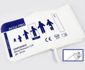 Accu-PRO NIBP Cuff, Disposable, Single Tube, Screw, Adult (Box of 20)