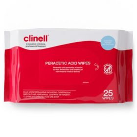 Clinell Peracetic Acid Wipes [Pack of 25]