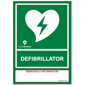 AED Armor A4 AED Wall Sign