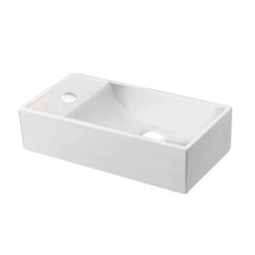 Aesthetic Line healthcare Vanity Basin - Left Hand Tap Hole [Pack of 1]