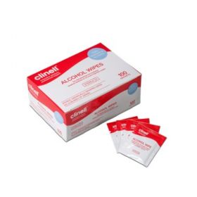 Clinell Alcohol Wipe Sachets [Box of 100]