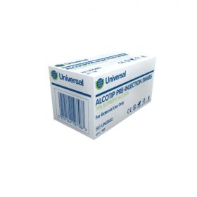 Alcotip 70% Alcohol Skin Cleansing Wipes [Pack of 100] 