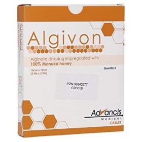 Algivon Alginate with Honey 10cm x 10cm [Pack of 5]