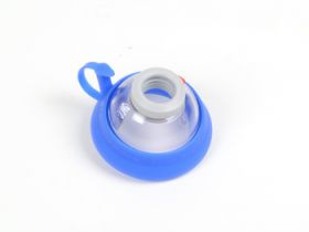 Ambu Silicone Transparent Face Mask size 0 closed cuff (blue) [Pack of 1]