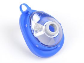 Ambu Silicone Transparent Face Mask size 6 closed cuff (blue) [Pack of 1]