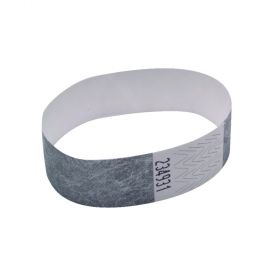 ANNOUNCE 19MM WRIST BANDS SILVER
