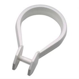 Arley Button shower curtain rings - White [Pack of 12]