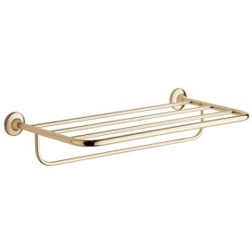 Gedy Ascot Towel Shelf With Arm - Gold [Pack of 1]