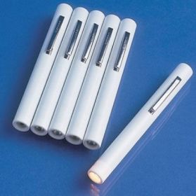 AW Disposable Pen Torch White With Clip [Pack of 1]