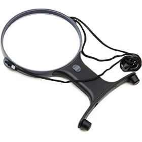 AW Magnifier With Neck Strap And Chest Frame, 110mm O.D. 2x And 4x Magnification [Pack of 1]