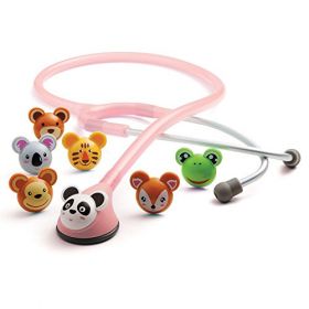AW Sister Sunshine Fun Animal Stethoscope With Selection Of Animal Heads, Pink Tubing [Pack of 1]