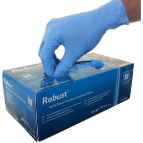 Aurelia Robust Nitrile Examination Gloves Medium 4.5ml Thickness Box of 100