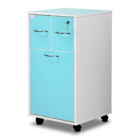 Bristol Maid Bedside Cabinet - Grey White  - Two Top Drawers - Large Lower Drawer - Adjustable Shelf - One Drawer - Cam Lock 