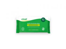 Clinell Universal Wipes Plastic Free Biodegradable - 60 wipes  [Pack of 60]