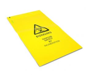 Biohazard / Clinical Waste Bag Self Seal 203mm X 354mm X Pack Of 100 
