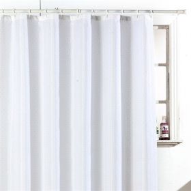 Blue Canyon Aqua Diamante Shower Curtain - White [Pack of 1]
