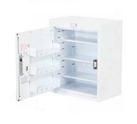 Bristol Maid Drug & Medicine Cabinet - 500 X 300 X 600mm - No Light - Standard & Door Shelves - L/H Hinge