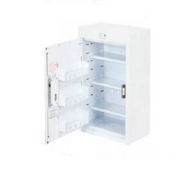 Bristol Maid Drug & Medicine Cabinet - 500 X 300 X 900mm - No Light - Standard & Door Shelves - L/H Hinge