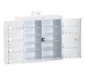 Bristol Maid Drug & Medicine Cabinet - 1000 X 300 X 900mm - Light - Standard & Door Shelves