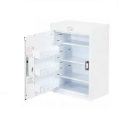 Bristol Maid Drug & Medicine Cabinet - 300 X 300 X 600mm - Light - Deep Shelves - L/H Hinge