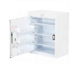 Bristol Maid Drug & Medicine Cabinet - 600 X 300 X 600mm - No Light - Standard & Door Shelves - L/H Hinge