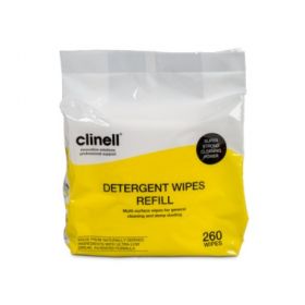 Clinell Detergent Wipes Bucket 260 Refill