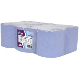Pristine Embossed 2ply Centrefeed Blue 120m [Pack of 1]