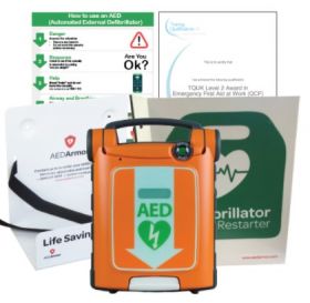 Cardiac Science Powerheart G5 Fully Automatic AED with Intellisense CPR Device - Exclusive Starter Kit