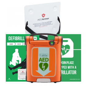Cardiac Science Powerheart G5 Fully Automatic AED with Intellisense CPR Device - Office Package